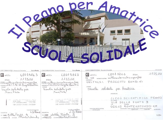 Il Peano per Amatrice