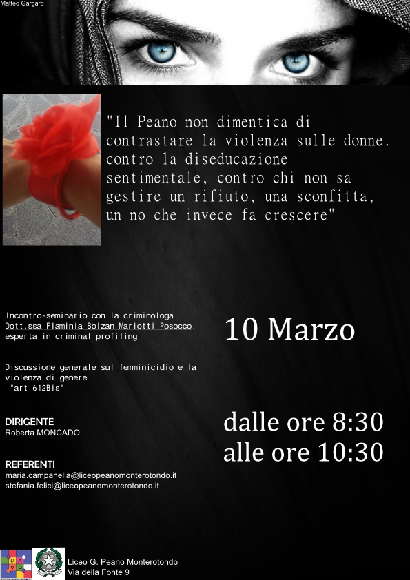 Incontro - Seminario con la Criminologa